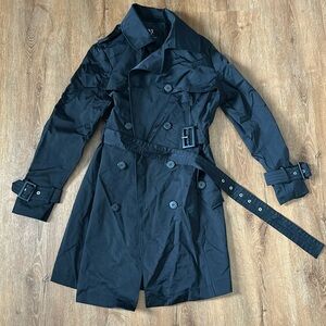 Women’s Black Trench Coat, NY&Co, Size XL